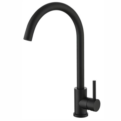 Grifo para Cocina color Negro Mate Tipo Urban, con Giro 360, un solo mango